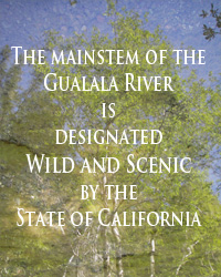 the mainstem of the gualala is designated a wild and scenic river